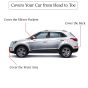 Allextreme AK7004 Car Body Cover Compatible with Maruti Suzuki Alto K10 Custom Fit Dustproof UV Heat Resistant Indoor Outdoor Body Protection (Grey with Mirror)