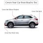 Allextreme D7004 Car Body Cover Compatible with Maruti Suzuki Swift Dzire Custom Fit Dustproof UV Heat Resistant Indoor Outdoor Body Protection (Grey with Mirror)