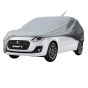 Allextreme SF7002 Car Body Cover Compatible with Maruti Suzuki Swift Custom Fit Dustproof UV Heat Resistant Indoor Outdoor Body Protection (Silver Without Mirror)