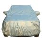 Allextreme BZ7007 100% Tested Waterproof Car Body Cover Compatible with Maruti Suzuki Brezza Custom Fit Dustproof UV Heat Resistant Indoor Outdoor Body Protection (Reflective Silver with Mirror)