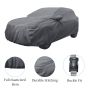 Allextreme BZ7004 Car Body Cover Compatible with Maruti Suzuki Brezza Custom Fit Dustproof UV Heat Resistant Indoor Outdoor Body Protection (Grey with Mirror)