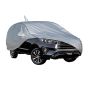 Allextreme TC7007 100% Tested Waterproof Car Body Cover Compatible with Toyota Innova Crysta Custom Fit Dustproof UV Heat Resistant Indoor Outdoor Body Protection (Reflective Silver with Mirror)