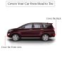 Allextreme TC7002 Car Body Cover Compatible with Toyota Innova Crysta Custom Fit Dustproof UV Heat Resistant Indoor Outdoor Body Protection (Silver Without Mirror)