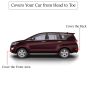 Allextreme TC7004 Car Body Cover Compatible with Toyota Innova Crysta Custom Fit Dustproof UV Heat Resistant Indoor Outdoor Body Protection (Grey with Mirror)