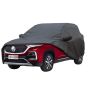 Allextreme H7004 Car Body Cover Compatible with MG Hector Custom Fit Dustproof UV Heat Resistant Indoor Outdoor Body Protection (Grey with Mirror)