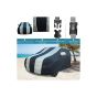 Allextreme H7005 Car Body Cover Compatible with MG Hector Custom Fit Dustproof UV Heat Resistant Indoor Outdoor Body Protection5 (Blue-Silver with Mirror)