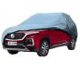 Allextreme H7001 Car Body Cover Compatible with MG Hector Custom Fit Dustproof UV Heat Resistant Indoor Outdoor Body Protection (Grey Without Mirror)