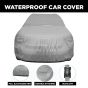 AllExtreme HC7002 Car Body Cover for Hyundai Creta Custom Fit Dust UV Heat Resistant for Indoor Outdoor SUV Protection (Silver Without Mirror)