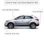 Allextreme HC7007 100% Tested Waterproof Car Body Cover Compatible with Hyundai Creta Custom Fit Dustproof UV Heat Resistant Indoor Outdoor Body Protection (Reflective Silver with Mirror)