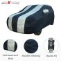 Allextreme M7005 Car Body Cover Compatible with Maruti Suzuki 800 Custom Fit Dustproof UV Heat Resistant Indoor Outdoor Body Protection (Blue & Silver with Mirror)7