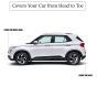 Allextreme M7002 Car Body Cover Compatible with Maruti Suzuki 800 Custom Fit Dustproof UV Heat Resistant Indoor Outdoor Body Protection (Silver Without Mirror)