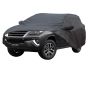 Allextreme F7004 Car Body Cover Compatible with Toyota Fortuner Custom Fit Dustproof UV Heat Resistant Indoor Outdoor Body Protection (Grey with Mirror)