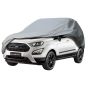 Allextreme FE7002 Car Body Cover Compatible with Ford EcoSport Custom Fit Dustproof UV Heat Resistant Indoor Outdoor Body Protection (Silver without Mirror)
