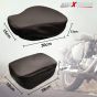 Allextreme EXPSC03P PU Leather Split Motorcycle Seat Cover Anti Slip Design Super-Soft Advanced Stitching Water Resistant Compatible with Royal Enfield Classic 350 (Brown)