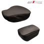 Allextreme EXPSC03P PU Leather Split Motorcycle Seat Cover Anti Slip Design Super-Soft Advanced Stitching Water Resistant Compatible with Royal Enfield Classic 350 (Brown)