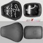 Allextreme PU Leather Seat Cover with Anti Skid Split Cushion Reinforced Stitching Dust Water Resistant for 350cc & 500cc Bullet Classic Models (Black, Model - 24)