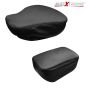 Allextreme PU Leather Seat Cover with Anti Skid Split Cushion Reinforced Stitching Dust Water Resistant for 350cc & 500cc Bullet Classic Models (Black, Model - 24)