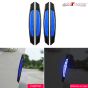 AllExtreme EXCDP1B 4 Pcs Car Reflective Door Protector Anti-Scratch Strip Warning Reflector Night Decal Sticker (Blue)