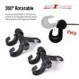 AllExtreme EXCSHB2 Car Seat Back Hook Headrest Hanger Clip Holder forBag Purse Cloth & Grocery (2 Hook)