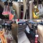 AllExtreme EXCSHB2 Car Seat Back Hook Headrest Hanger Clip Holder forBag Purse Cloth & Grocery (2 Hook)