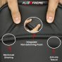 Allextreme Motorcycle Seat Cover PU Leather Anti Skid Split Water-Resistant Bike Cushion Compatible with All Motorcycles (Black, Model-8)