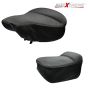 Allextreme Motorcycle Seat Cover PU Leather Anti Skid Split Water-Resistant Bike Cushion Compatible with All Motorcycles (Black, Model-8)