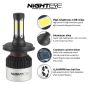 Allextreme EXH4HL2 H4 LED Headlight Bulb 2 Pcs Bright Driving Head Lamp Conversion Kit for SUVs and Cars (36W, 9000LM)