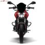 AllExtreme EXRC200 Plastic Windscreen Visor Compatible with KTM RC 200 Front Fairing Windshield Baffle Wind Deflector (Black)