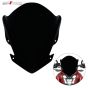 AllExtreme EXRC200 Plastic Windscreen Visor Compatible with KTM RC 200 Front Fairing Windshield Baffle Wind Deflector (Black)