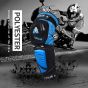 Allextreme EXSMKB2 Knee Guard Adjustable Breathable Unisex Feet Protector Armor Pads for Motorcycle Racing Bike Riding (Set of 2, Blue)