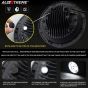 Allextreme EX989H2 7 Inch Full Ring Round LED Headlight with Hi/Low Beam and Angel Eye Lamp Compatible with Royal Enfield Bullet, Harley Davidson Jeep Wrangler