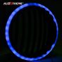 AllExtreme EXHLG1B 7 Inch PVC Headlight Grill Cover with DRL LED Light Compatible for Bullet Classic Electra Standard 350cc 500cc (Blue)