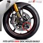 AllExtreme EXALRL07 Heavy Duty Disc Brake Lock Shoe Designed Anti Theft Stainless Steel 7mm Pin Wheel Locking Security Lock for Bike and Motorcycle (Color may Vary)