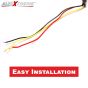 Allextreme EXBSAR3 Universal Super Bright Turn Signal Indicator Light Bike Front/Rear Side Indicator Blinker Bulb for Motorcycles & Bikes (12V, Yellow & Red, 2 PCS) (EX989H3)