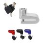 AllExtreme EXHLBL07 Heavy Duty Disc Brake Lock Anti Theft Stainless Steel 7mm Pin Wheel Locking Security Lock for Bike and Motorcycle (Color may Vary)