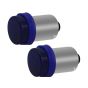 Allextreme EXBAS1B BA9S LED Parking Light SMD Interior Pilot License Plate Dome Indicator Lamp Bulb for Car Bike and Motorcycle (2W, Blue, 2 PCS)