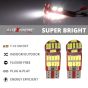 Allextreme Universal T10 LED Parking Light 27 SMD Super Bright Interior Pilot License Plate Dome Indicator Lamp Bulb for Car Bike and Motorcycle (5W, White, 2 PCS)