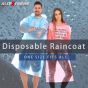 Allextreme EXTH00S Raincard Emergency Rain Poncho for Men Women One Size Fits All (Set of 5, Multi Colors)