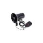 AllExtreme EXBE-100W Warning Alarm Electric Horn Car Emergency Siren 7 Sound PA Loudspeaker System with Handheld Microphone Amplifier