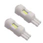 Allextreme EXF10L2 Universal T10 6 LED Parking Light COB Super Bright Interior Pilot License Plate Dome Indicator Lamp Bulb for Car Bike and Motorcycle (2W, White, 2 PCS)