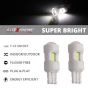 Allextreme EXF10L2 Universal T10 6 LED Parking Light COB Super Bright Interior Pilot License Plate Dome Indicator Lamp Bulb for Car Bike and Motorcycle (2W, White, 2 PCS)