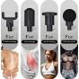 AllExtreme MG-01 Battery Powered Massage Gun Portable Vibration Muscle Body Massager with 4 Heads, LCD, Touch Button & 20 Adjustable Speed Vibrator for Neck, Leg, Hand & Back, Multicolor