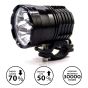 Allextreme EXAF6LP2 6 LED CREE SMD Projector Auxiliary Fog Lamp Spot Flood Beam Worklight for Cars Motorcycle and Bikes (18W, White Light, 2 PCs)