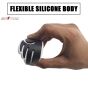 AllExtreme EXHDS4W Car Door Guard Edge Defender Crash Scratch Protector Wing Shape Rubber Trim Molding Side Sticker (Black, 4 Pcs)