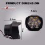 Allextreme EX9FWO2 Imported 9 LED Fog Light Spot Beam Waterproof Pod Driving Work Lamp for Motorcycle Bike Car and SUV (15W, 2 PCs)