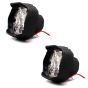 Allextreme EX9FWO2 Imported 9 LED Fog Light Spot Beam Waterproof Pod Driving Work Lamp for Motorcycle Bike Car and SUV (15W, 2 PCs)