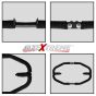 AllExtreme EXDBLKG1 Heavy Duty Leg Guard Diamond Front Bike Safety Crash Bar with Rope Compatible for BS3 BS4 and BS6 Model Royal Enfield Bullet 350cc & 500cc Black