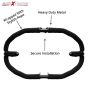 AllExtreme EXDBLKG1 Heavy Duty Leg Guard Diamond Front Bike Safety Crash Bar with Rope Compatible for BS3 BS4 and BS6 Model Royal Enfield Bullet 350cc & 500cc Black