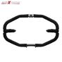 AllExtreme EXDBLKG1 Heavy Duty Leg Guard Diamond Front Bike Safety Crash Bar with Rope Compatible for BS3 BS4 and BS6 Model Royal Enfield Bullet 350cc & 500cc Black