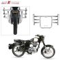AllExtreme Steel Leg Guard Bike Safety Front Crash Bar Heavy Duty for Motorcycle Compatible with BS3 & BS4 Model Bullet 350cc & 500cc (Chrome)